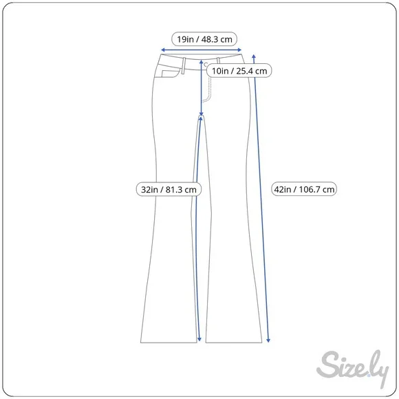 Cruel Girl NWT Relaxed Rosalie Denim Wide Leg Jeans Size 13 Reg Bling Pockets - Picture 8 of 8